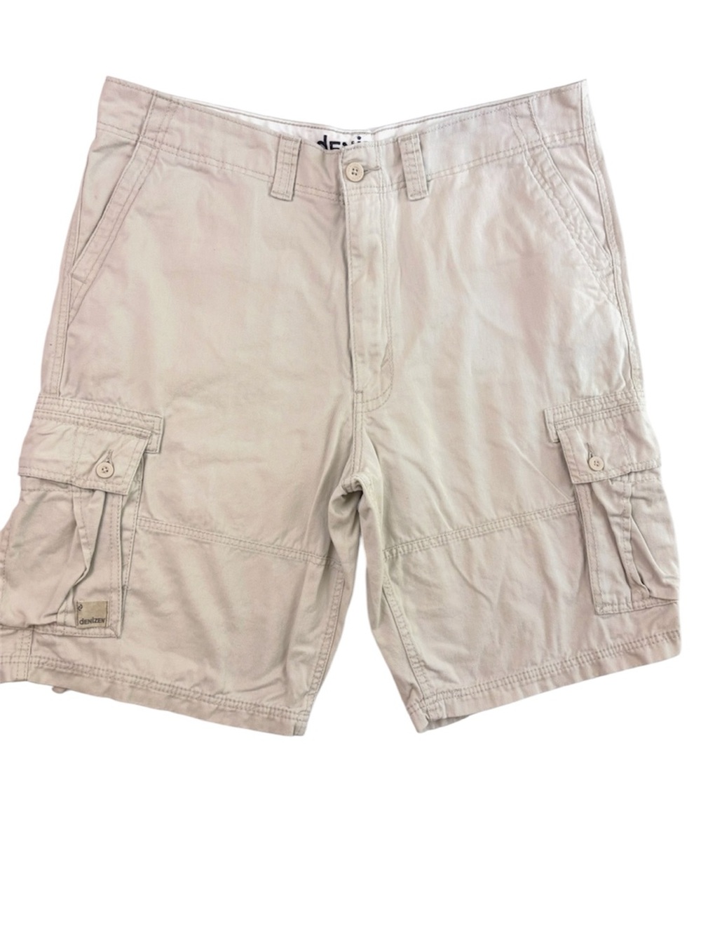 Denizen from Levi's Men's Khaki Cargo Shorts Size W40 Cotton Utility